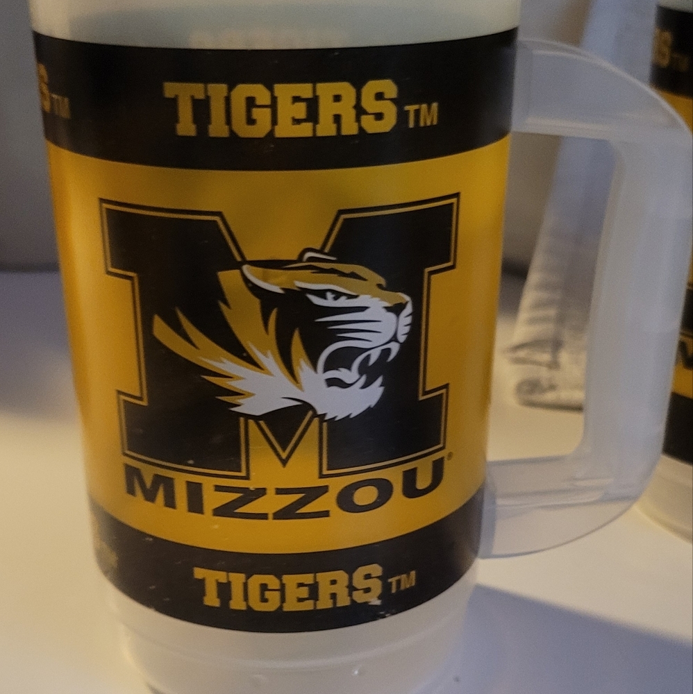 MIZZOU TIGERS NCAA PLASTIC DRINK MUGS (SET OF 4)